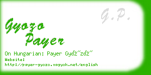 gyozo payer business card